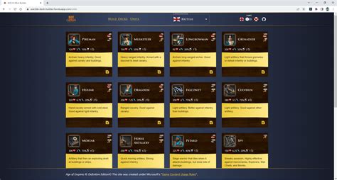 aoe3 deck builder|AOE III DEck builder (ON.